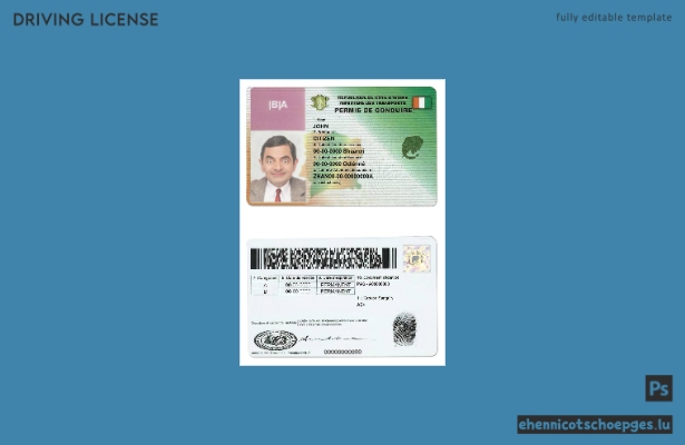 Beispiel für einen Führerschein der Elfenbeinküste